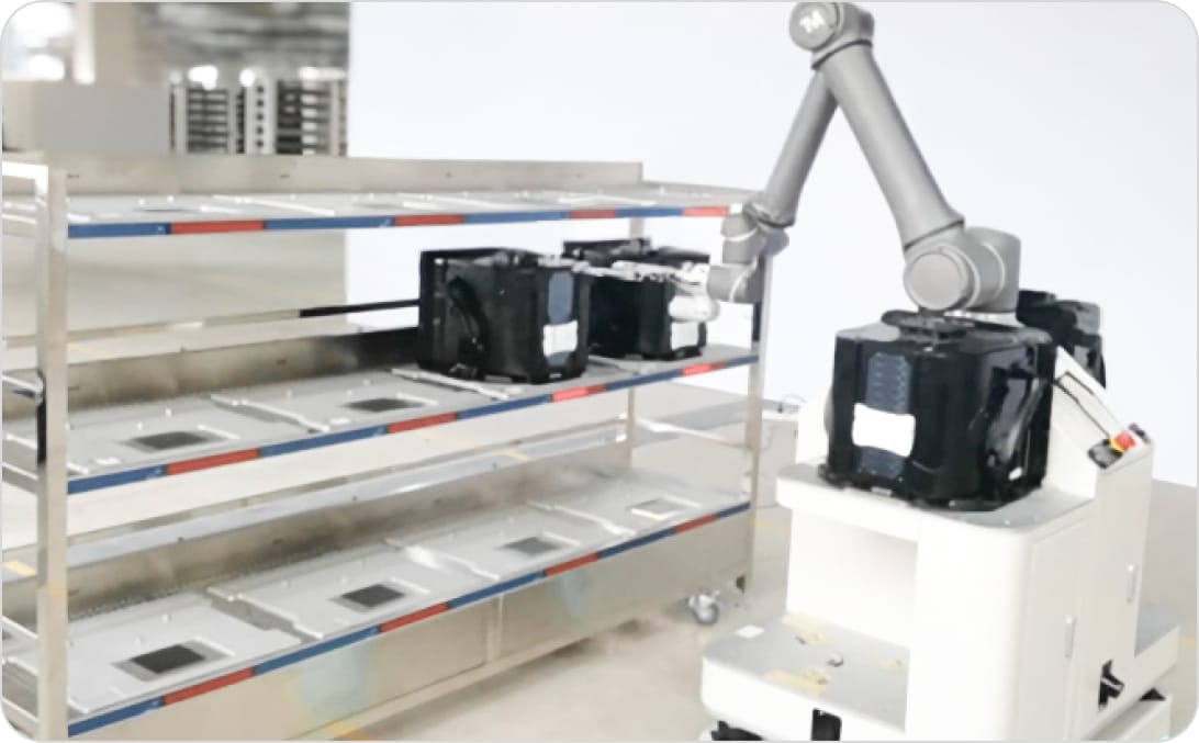 CNC ワーク着脱ロボット