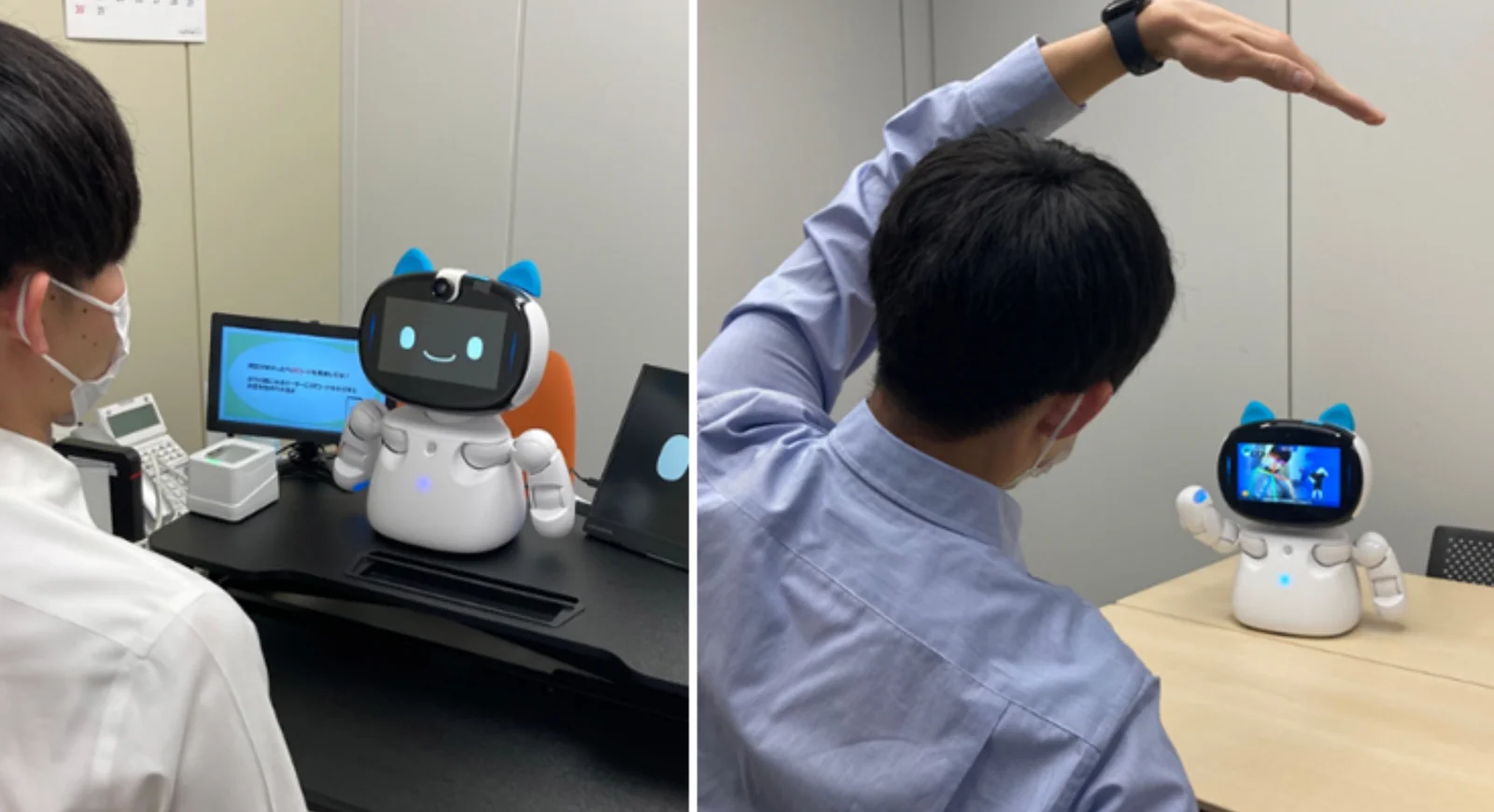 KDDI、AIロボットとの対話でスポーツの習慣化を目指す実証を開始
