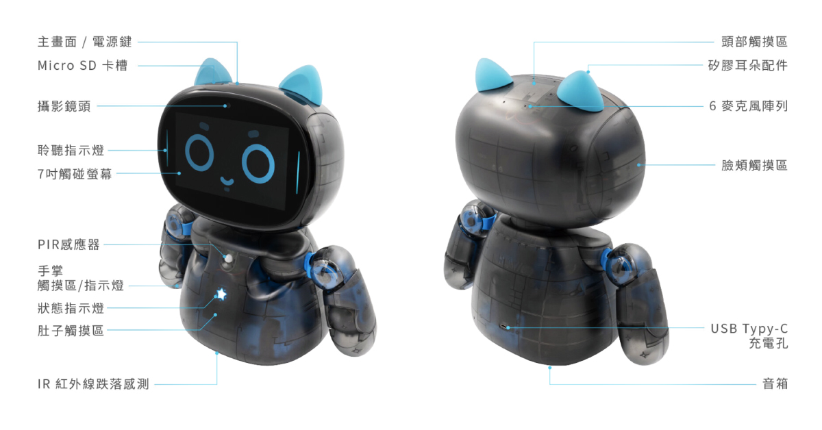 20210504_dk1_spec Kebbi Air S – Robot Creator 機器人組裝套件|創造屬於你自己的機器人|產品規格